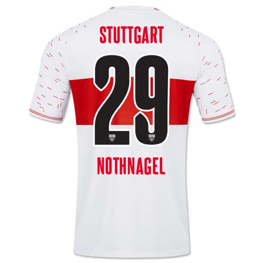 Kinder Dominik Nothnagel #29 Weiß Heimtrikot Trikot 2023/24 T-Shirt Schweiz