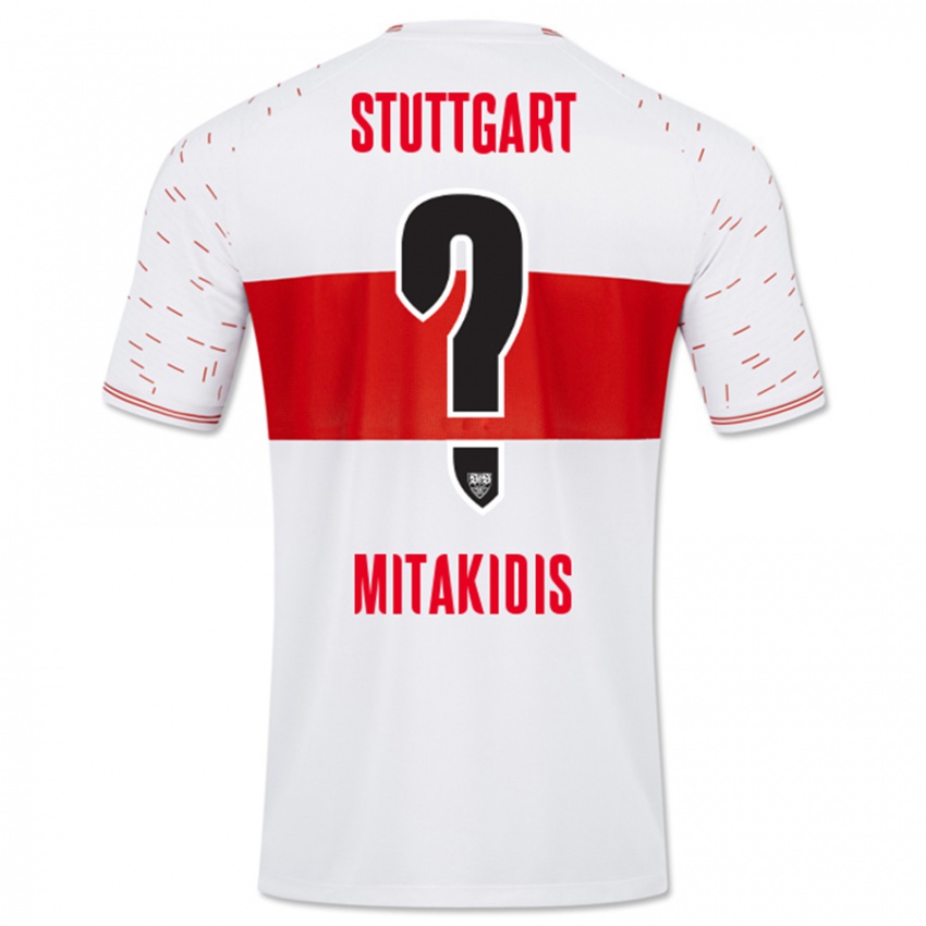 Kinder Dimitrios Mitakidis #0 Weiß Heimtrikot Trikot 2023/24 T-Shirt Schweiz