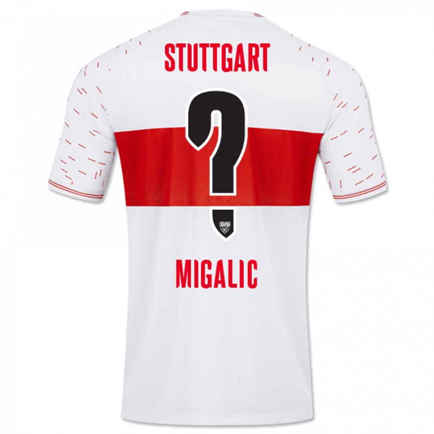 Kinder Dorian Migalic #0 Weiß Heimtrikot Trikot 2023/24 T-Shirt Schweiz