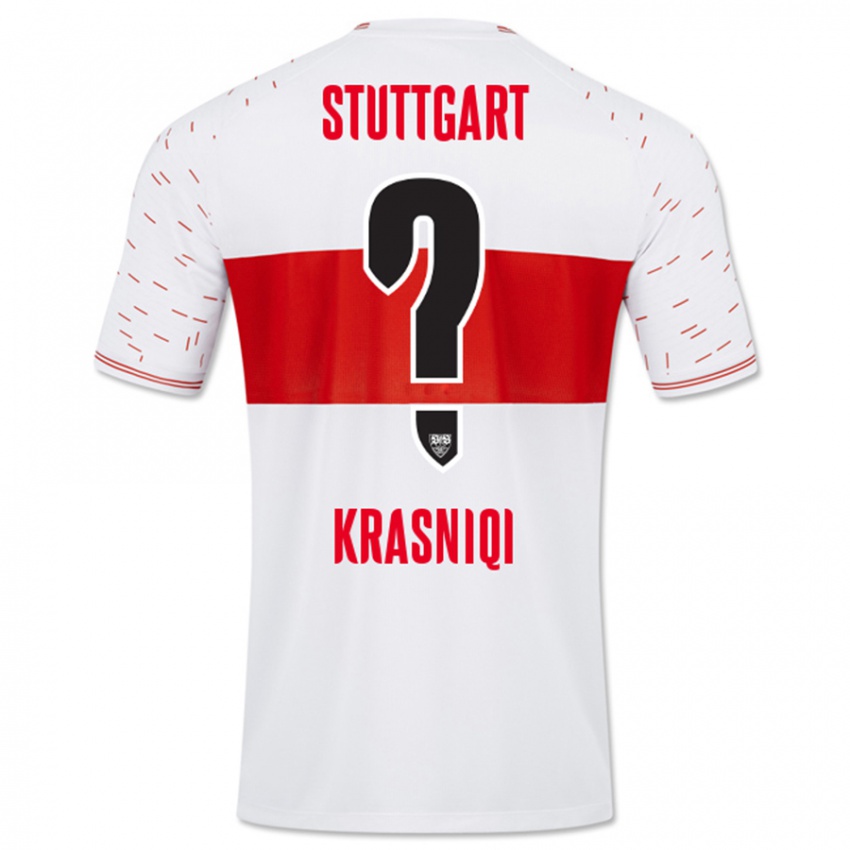 Kinder Elton Krasniqi #0 Weiß Heimtrikot Trikot 2023/24 T-Shirt Schweiz