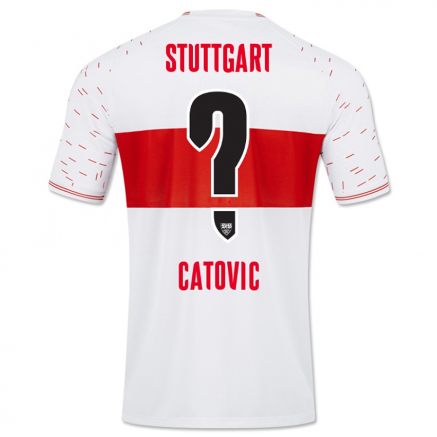 Kinder Mirza Catovic #0 Weiß Heimtrikot Trikot 2023/24 T-Shirt Schweiz