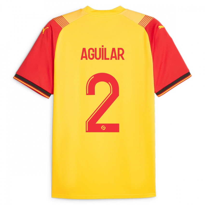 Kinder Ruben Aguilar #2 Gelb Heimtrikot Trikot 2023/24 T-Shirt Schweiz