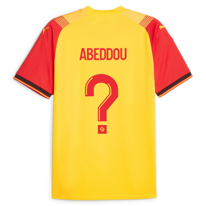 Kinder Adam Abeddou #0 Gelb Heimtrikot Trikot 2023/24 T-Shirt Schweiz