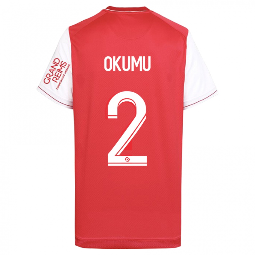 Kinder Joseph Okumu #2 Rot Heimtrikot Trikot 2023/24 T-Shirt Schweiz