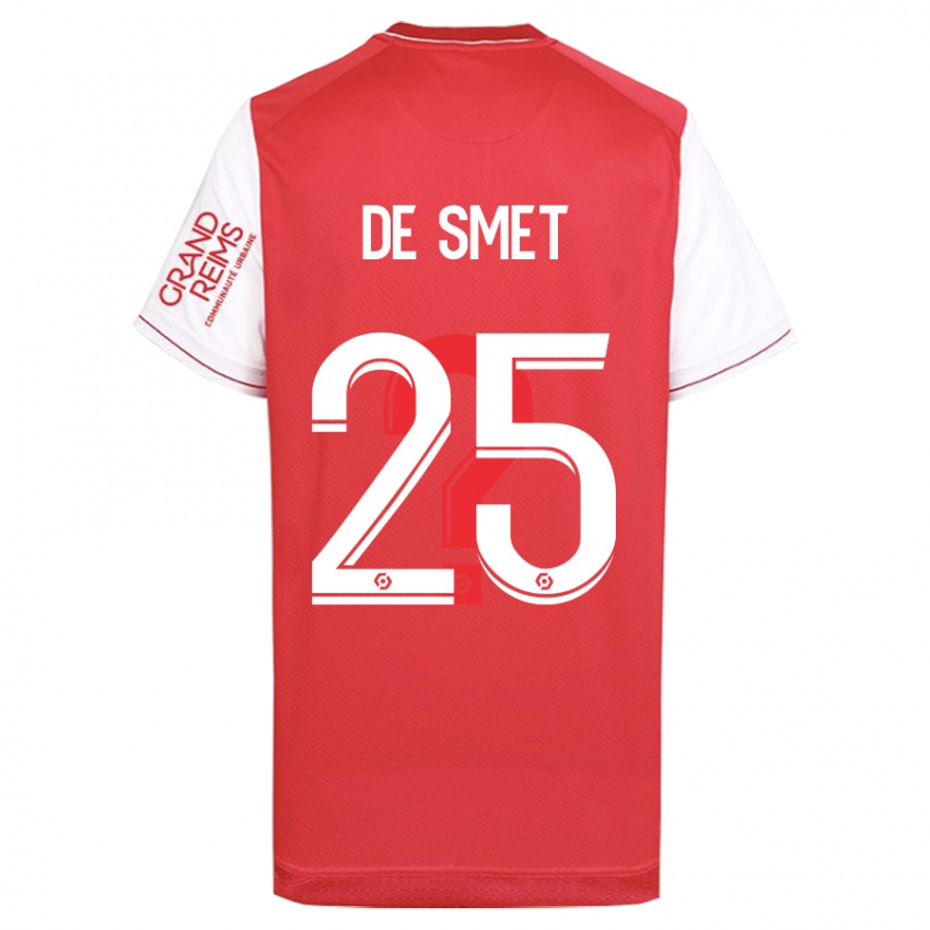 Kinder Thibault De Smet #25 Rot Heimtrikot Trikot 2023/24 T-Shirt Schweiz