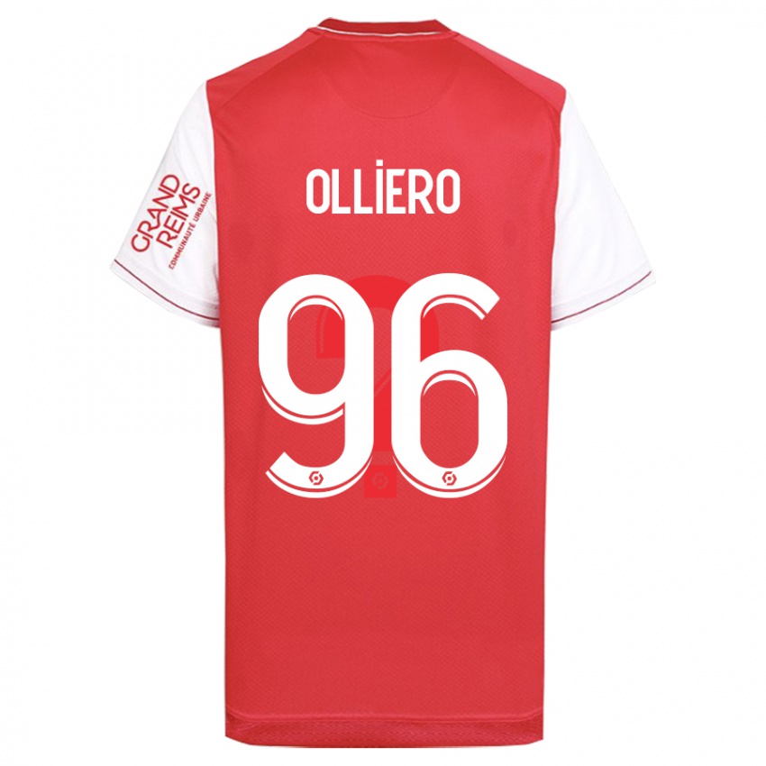 Kinder Alexandre Olliero #96 Rot Heimtrikot Trikot 2023/24 T-Shirt Schweiz