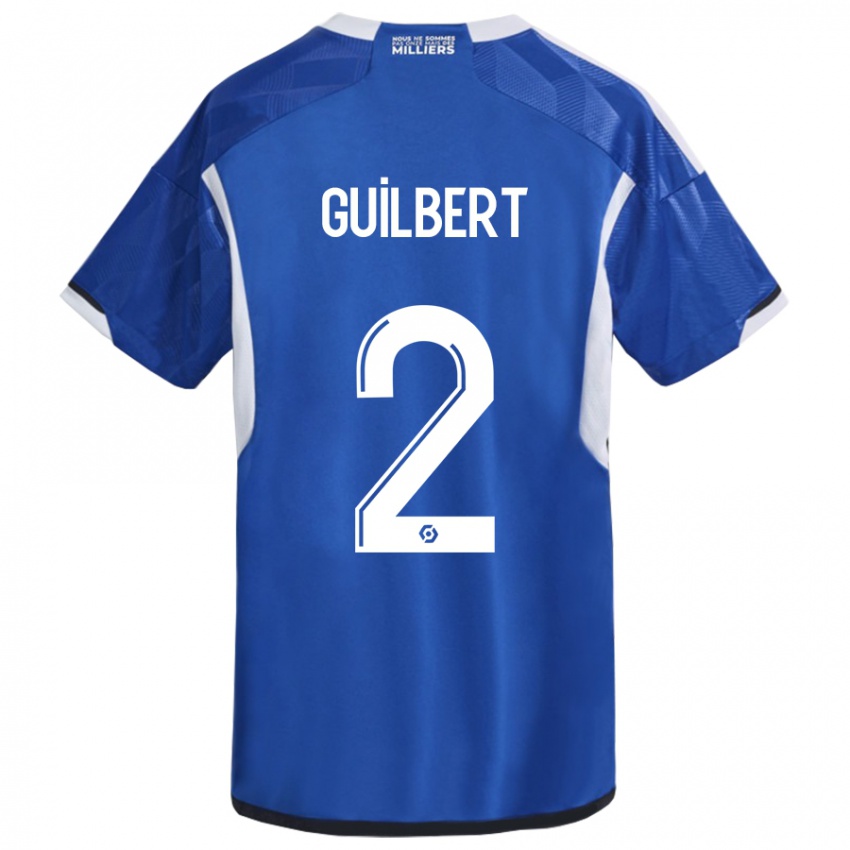 Kinder Frédéric Guilbert #2 Blau Heimtrikot Trikot 2023/24 T-Shirt Schweiz