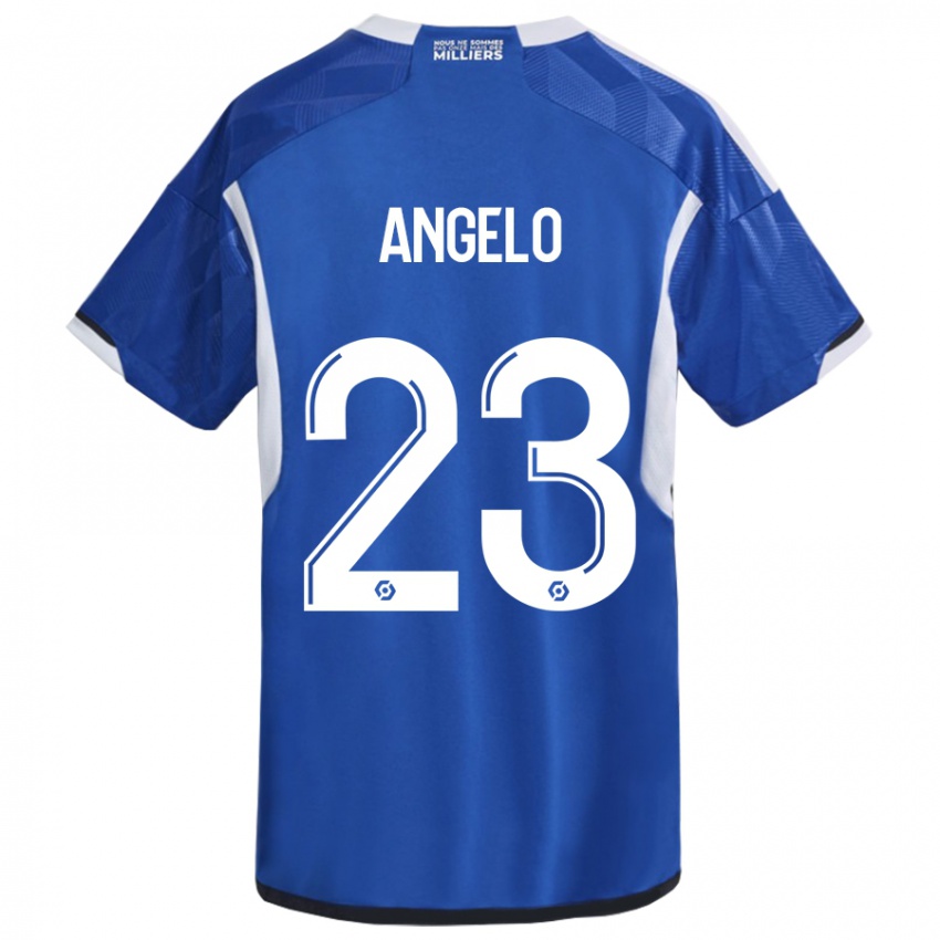 Kinder Ângelo #23 Blau Heimtrikot Trikot 2023/24 T-Shirt Schweiz