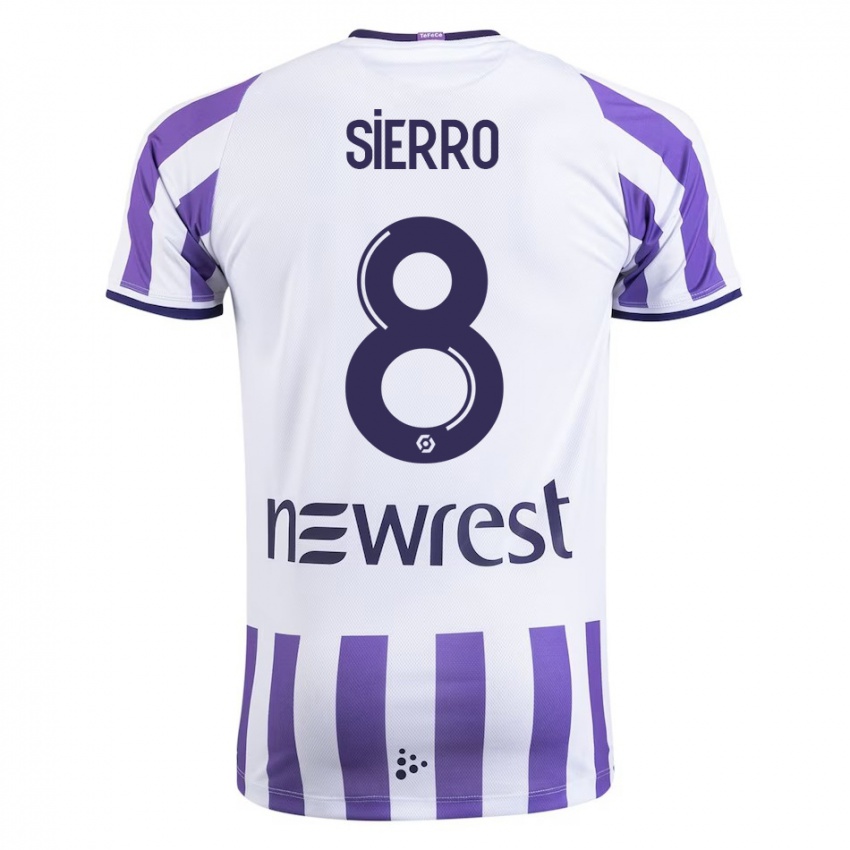 Kinder Vincent Sierro #8 Weiß Heimtrikot Trikot 2023/24 T-Shirt Schweiz