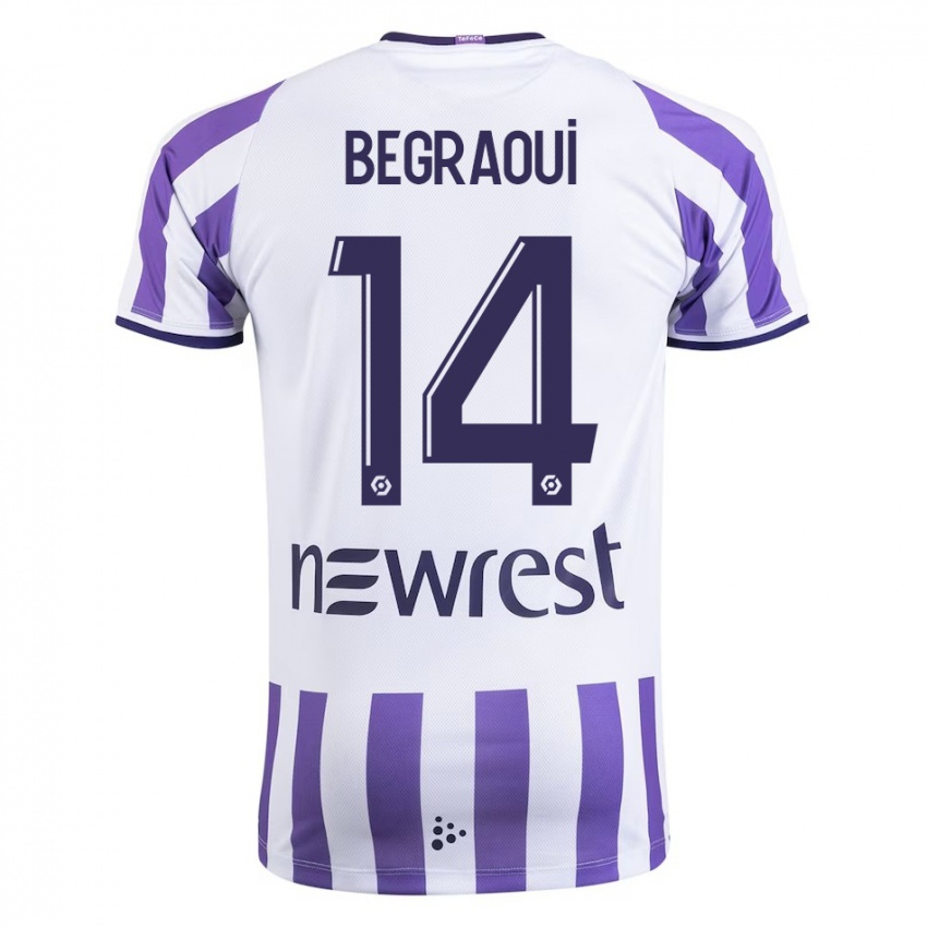 Kinder Yanis Begraoui #14 Weiß Heimtrikot Trikot 2023/24 T-Shirt Schweiz