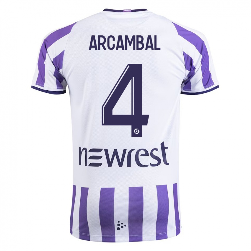 Kinder Anais Arcambal #4 Weiß Heimtrikot Trikot 2023/24 T-Shirt Schweiz