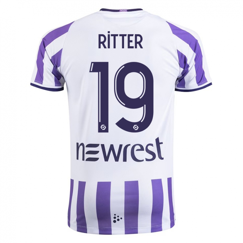 Kinder Morgane Ritter #19 Weiß Heimtrikot Trikot 2023/24 T-Shirt Schweiz