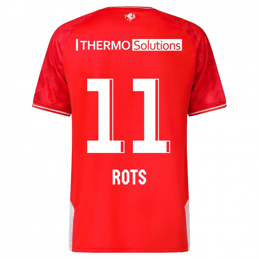 Kinder Daan Rots #11 Rot Heimtrikot Trikot 2023/24 T-Shirt Schweiz