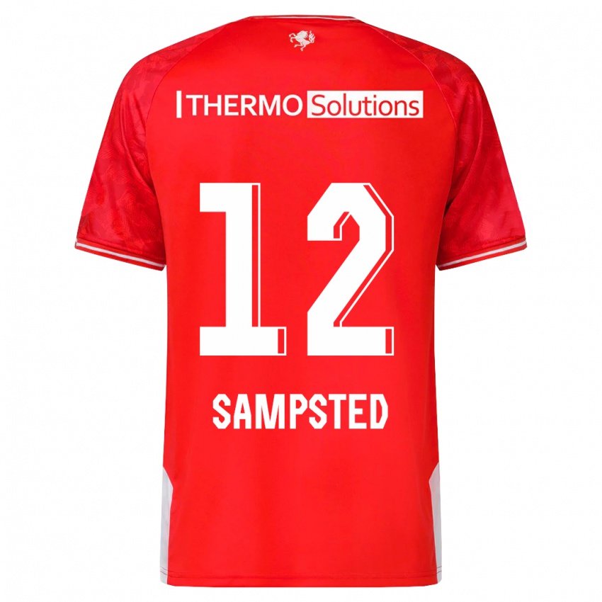 Kinder Alfons Sampsted #12 Rot Heimtrikot Trikot 2023/24 T-Shirt Schweiz