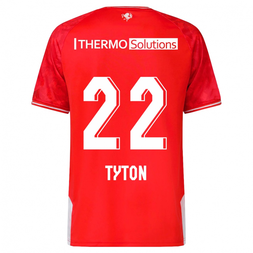 Kinder Przemyslaw Tyton #22 Rot Heimtrikot Trikot 2023/24 T-Shirt Schweiz