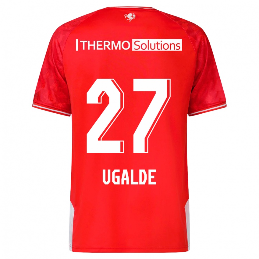 Kinder Manfred Ugalde #27 Rot Heimtrikot Trikot 2023/24 T-Shirt Schweiz