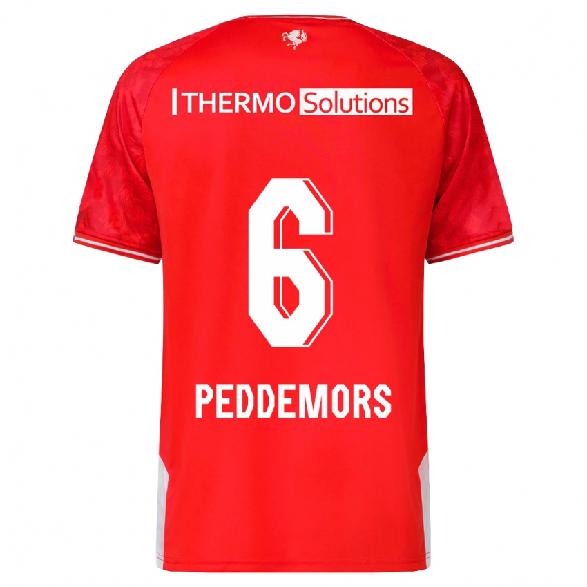 Kinder Ella Peddemors #6 Rot Heimtrikot Trikot 2023/24 T-Shirt Schweiz