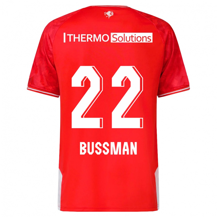 Kinder Fiene Bussman #22 Rot Heimtrikot Trikot 2023/24 T-Shirt Schweiz