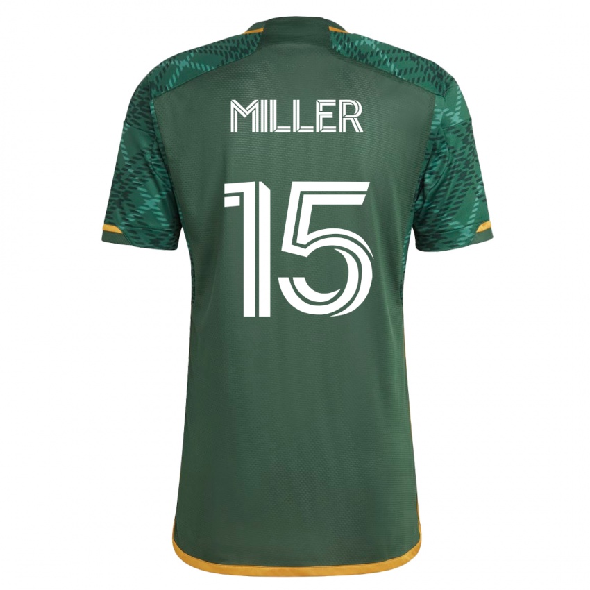 Kinder Eric Miller #15 Grün Heimtrikot Trikot 2023/24 T-Shirt Schweiz