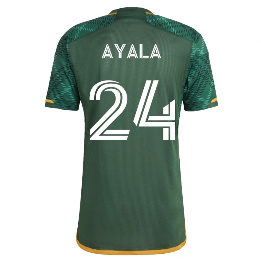 Kinder David Ayala #24 Grün Heimtrikot Trikot 2023/24 T-Shirt Schweiz