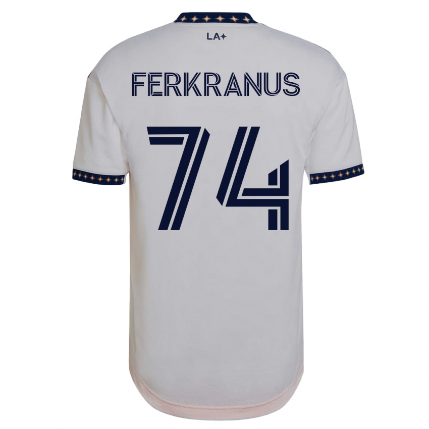 Kinder Marcus Ferkranus #74 Weiß Heimtrikot Trikot 2023/24 T-Shirt Schweiz
