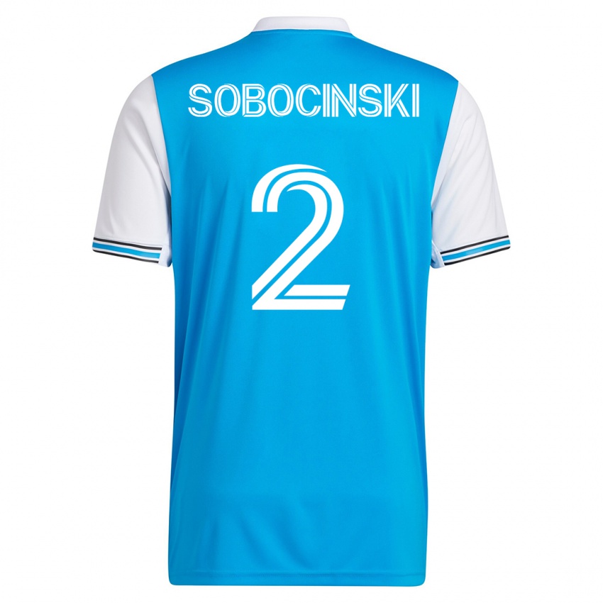 Kinder Jan Sobocinski #2 Blau Heimtrikot Trikot 2023/24 T-Shirt Schweiz