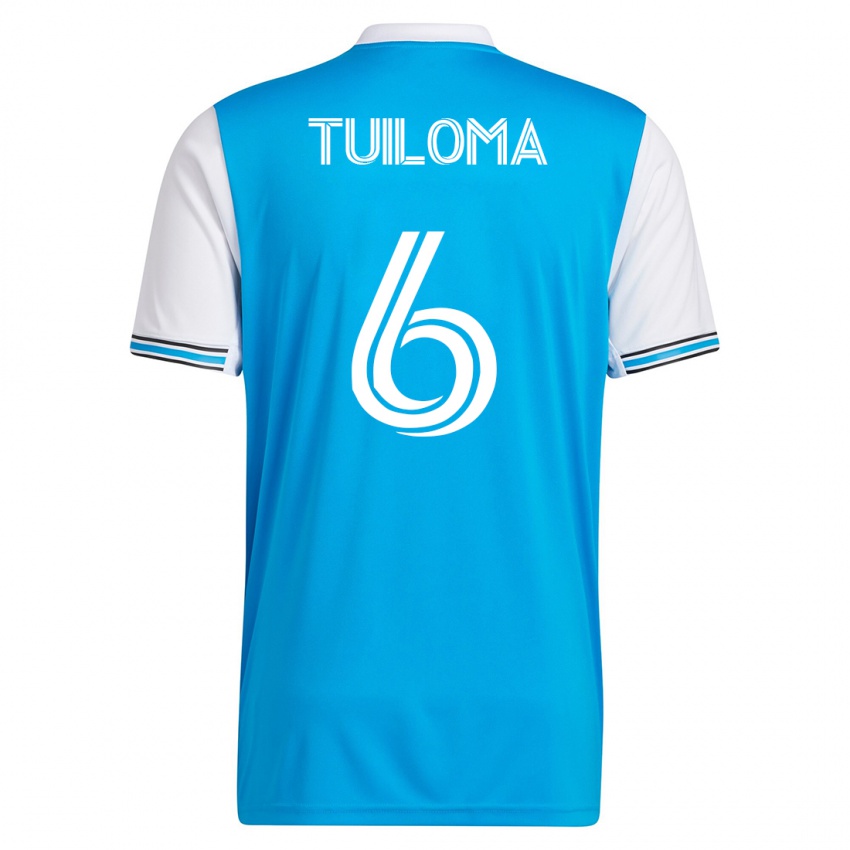 Kinder Bill Tuiloma #6 Blau Heimtrikot Trikot 2023/24 T-Shirt Schweiz