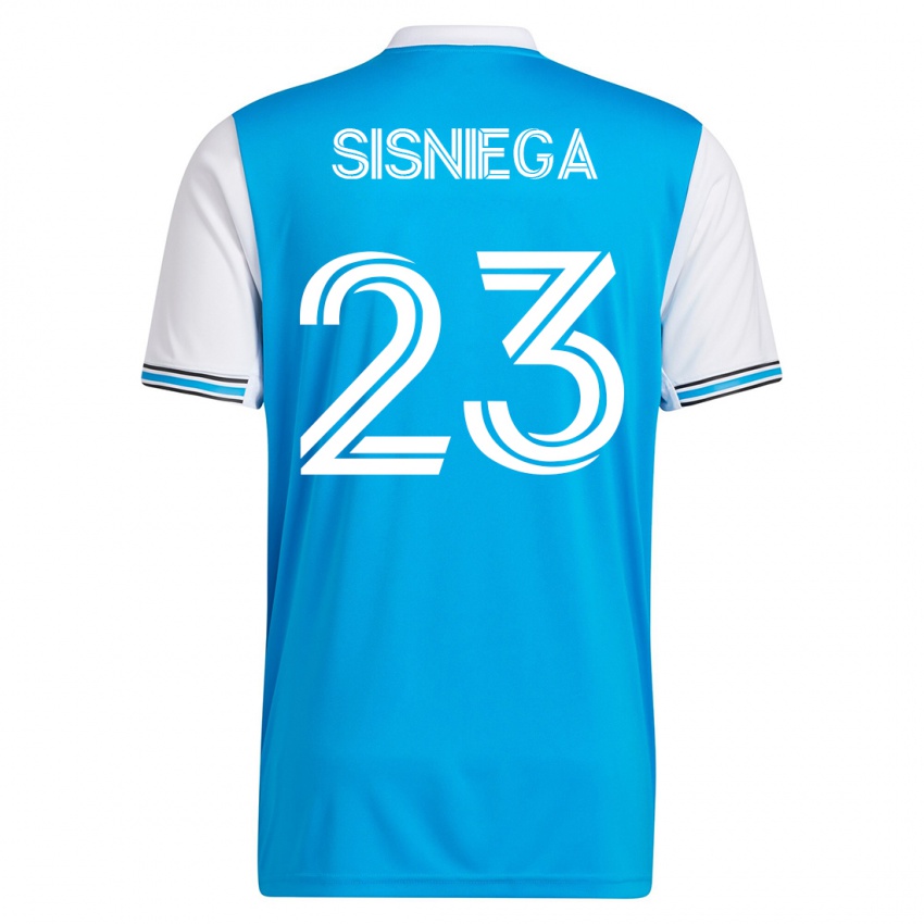 Kinder Pablo Sisniega #23 Blau Heimtrikot Trikot 2023/24 T-Shirt Schweiz