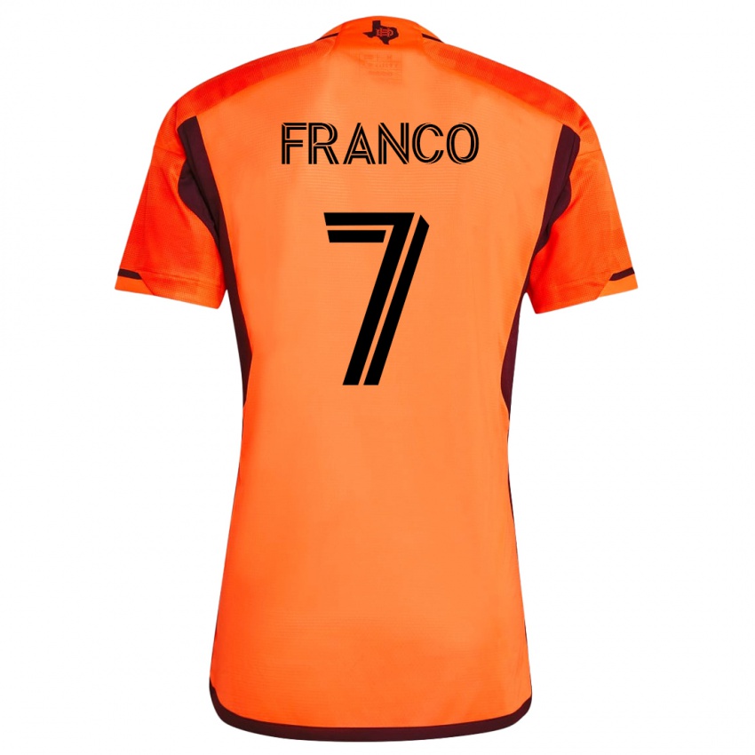 Kinder Iván Franco #7 Orangefarben Heimtrikot Trikot 2023/24 T-Shirt Schweiz