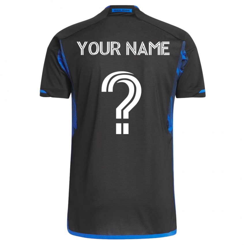 Kinder Ihren Namen #0 Blau Schwarz Heimtrikot Trikot 2023/24 T-Shirt Schweiz