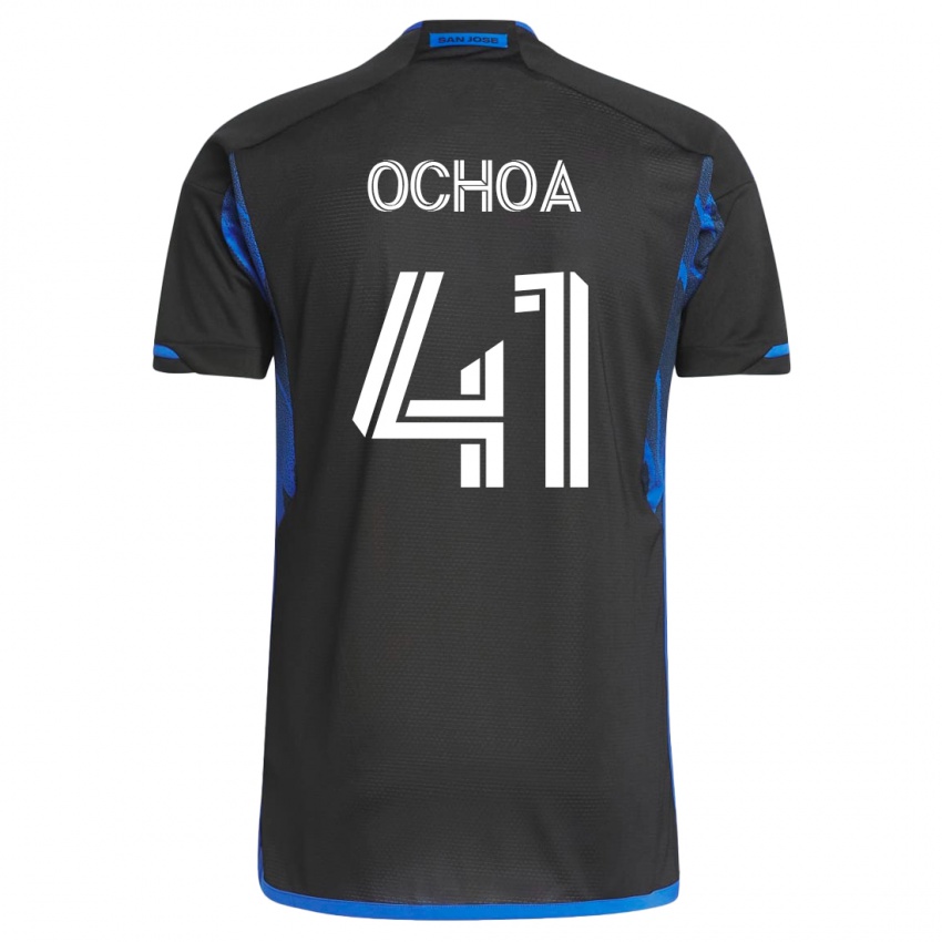 Kinder Emmanuel Ochoa #41 Blau Schwarz Heimtrikot Trikot 2023/24 T-Shirt Schweiz