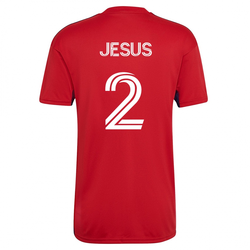 Kinder Geovane Jesus #2 Rot Heimtrikot Trikot 2023/24 T-Shirt Schweiz