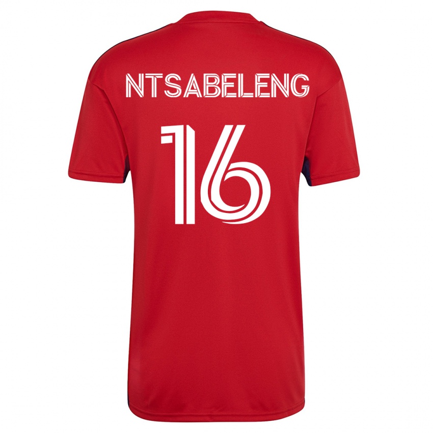 Kinder Tsiki Ntsabeleng #16 Rot Heimtrikot Trikot 2023/24 T-Shirt Schweiz