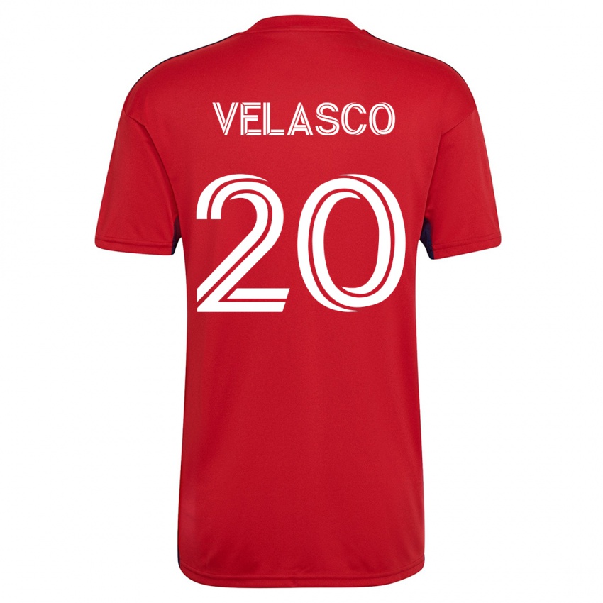 Kinder Alan Velasco #20 Rot Heimtrikot Trikot 2023/24 T-Shirt Schweiz