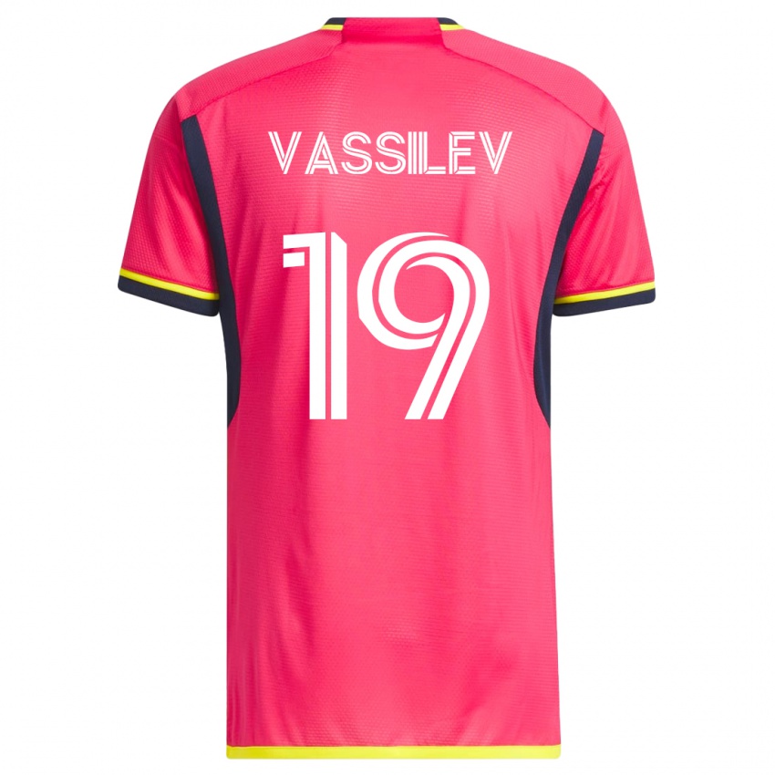 Kinder Indiana Vassilev #19 Rosa Heimtrikot Trikot 2023/24 T-Shirt Schweiz