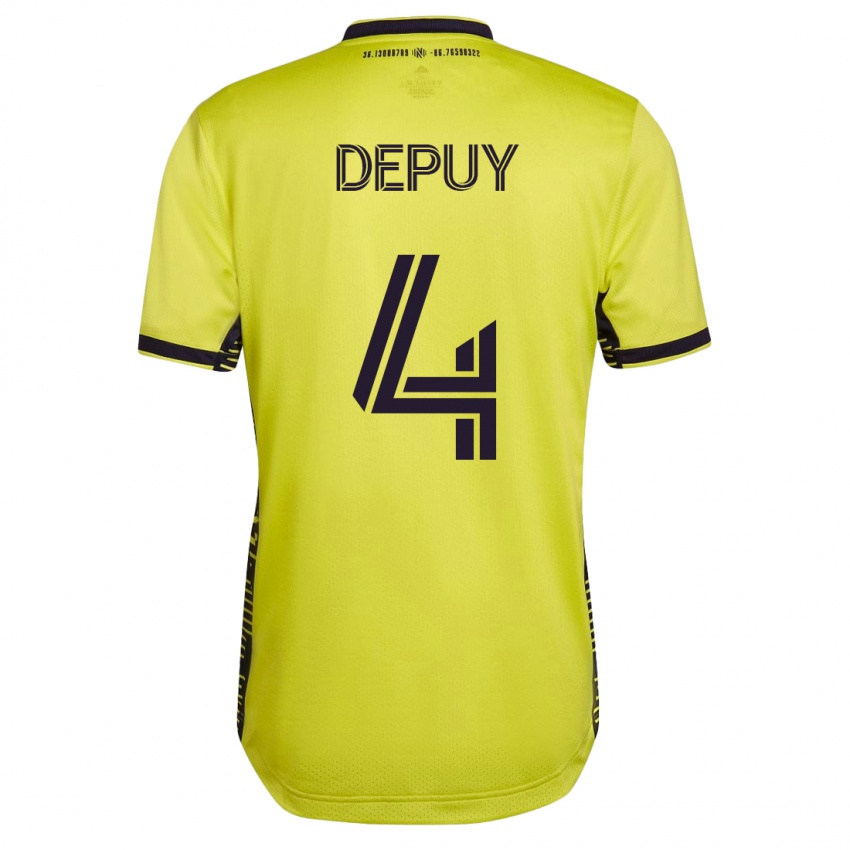 Kinder Nick Depuy #4 Gelb Heimtrikot Trikot 2023/24 T-Shirt Schweiz