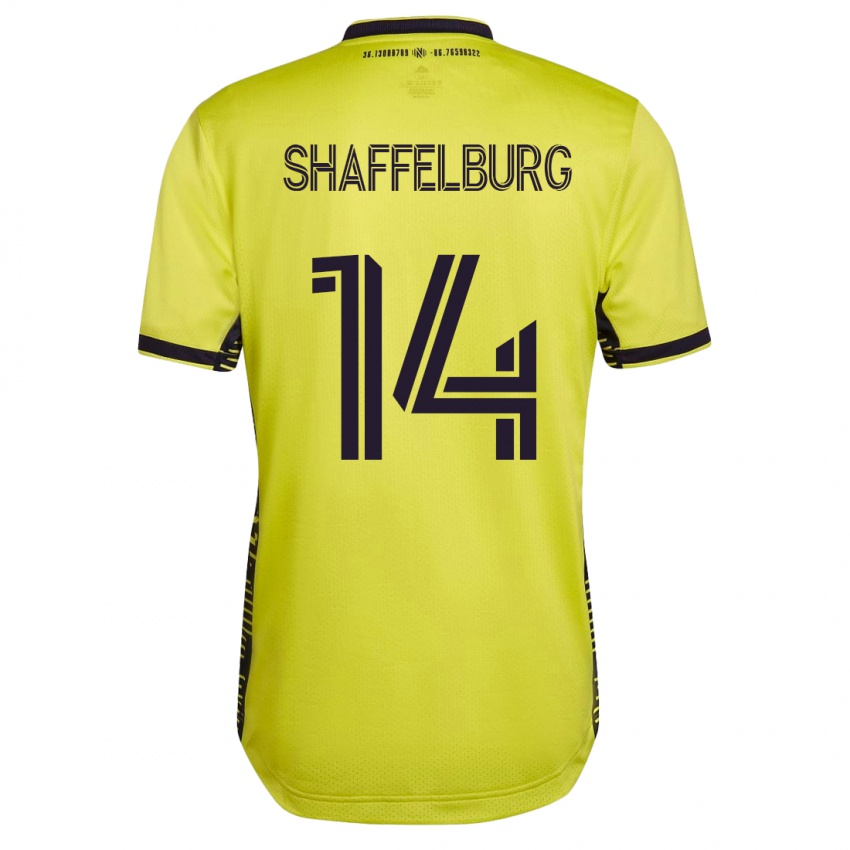 Kinder Jacob Shaffelburg #14 Gelb Heimtrikot Trikot 2023/24 T-Shirt Schweiz