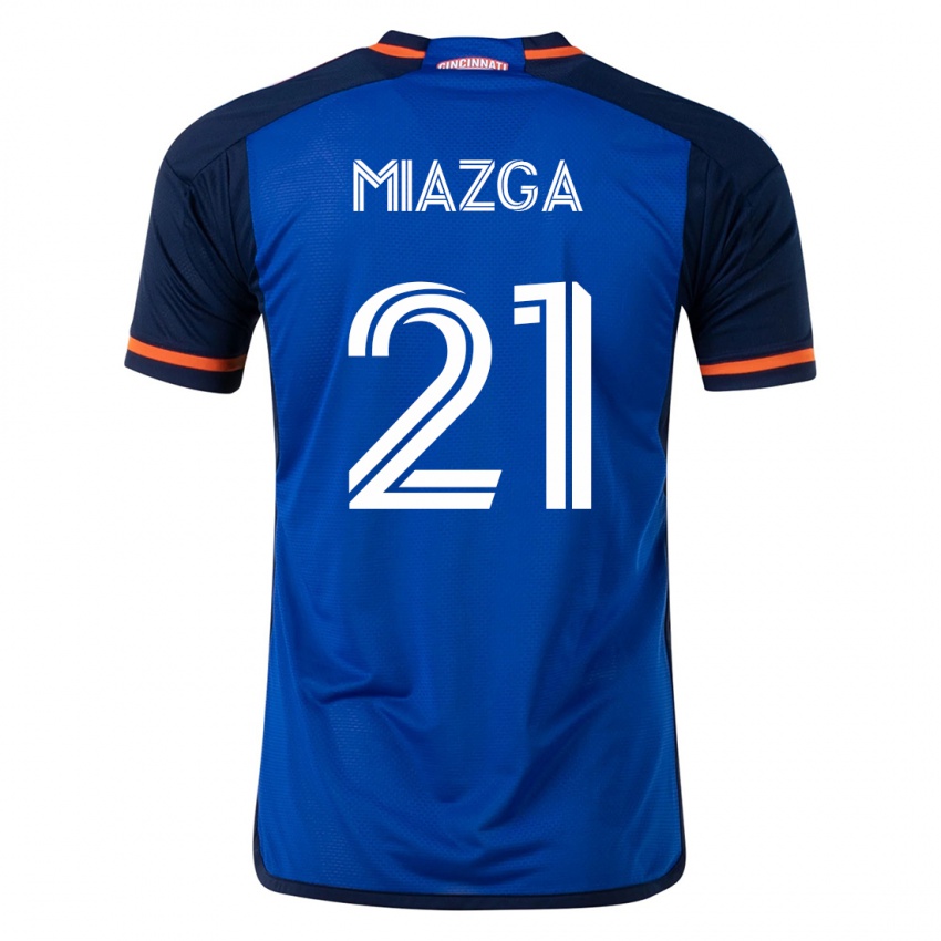 Kinder Matt Miazga #21 Blau Heimtrikot Trikot 2023/24 T-Shirt Schweiz