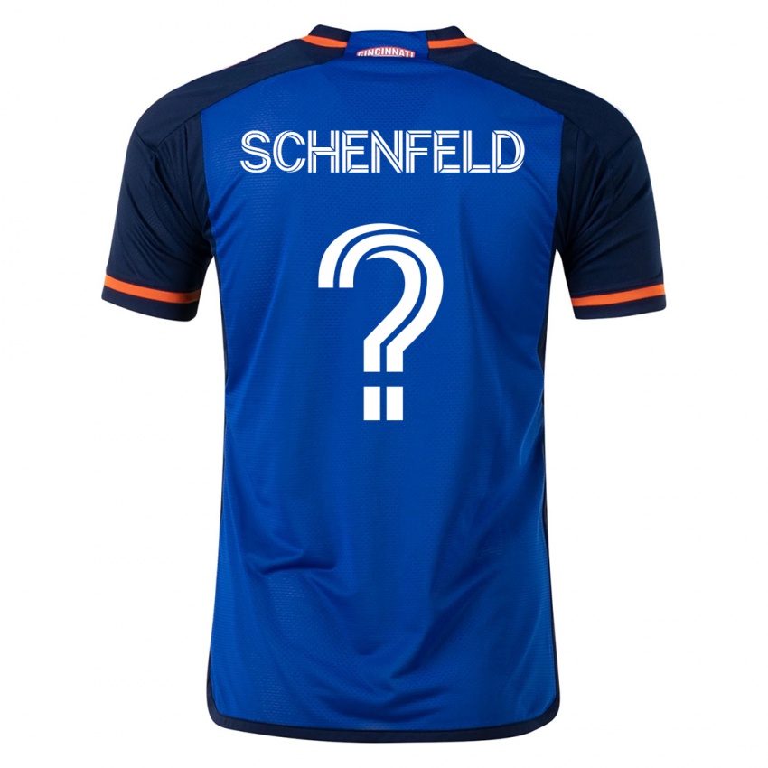 Kinder Matthew Schenfeld #0 Blau Heimtrikot Trikot 2023/24 T-Shirt Schweiz