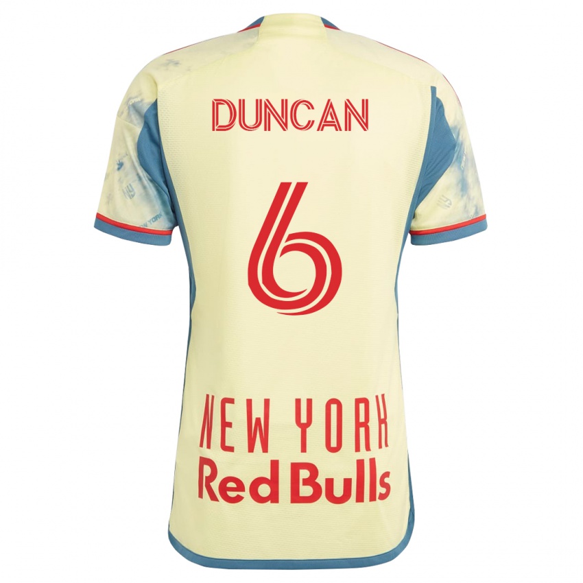 Kinder Kyle Duncan #6 Gelb Heimtrikot Trikot 2023/24 T-Shirt Schweiz