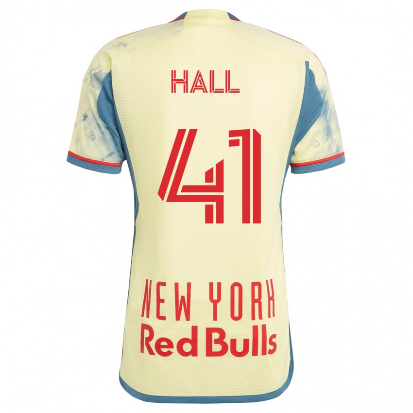 Kinder Julian Hall #41 Gelb Heimtrikot Trikot 2023/24 T-Shirt Schweiz