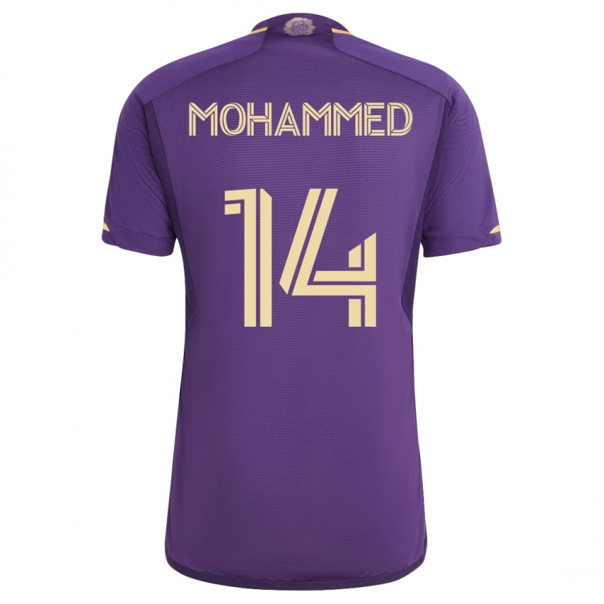 Kinder Shak Mohammed #14 Violett Heimtrikot Trikot 2023/24 T-Shirt Schweiz