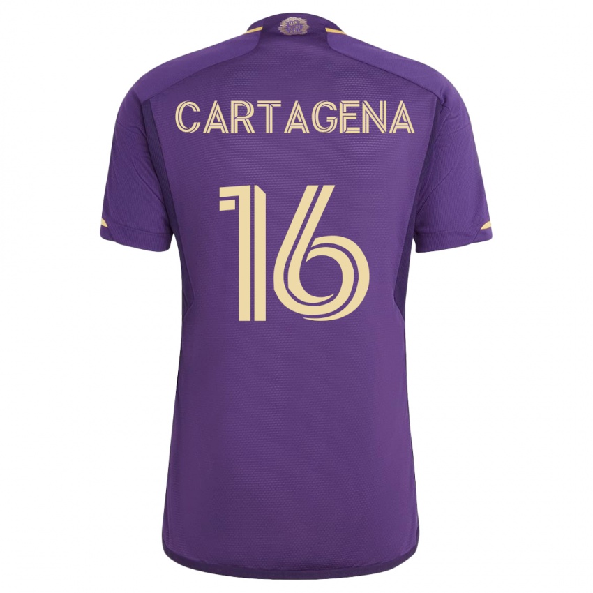 Kinder Wilder Cartagena #16 Violett Heimtrikot Trikot 2023/24 T-Shirt Schweiz