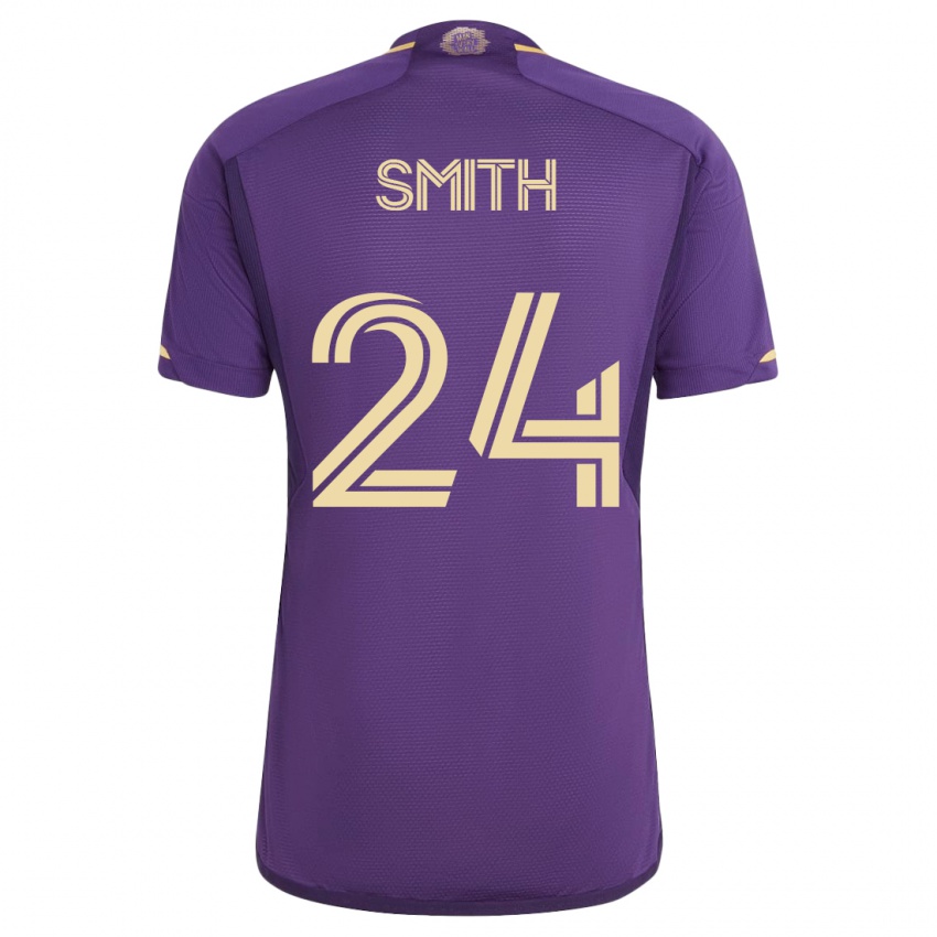 Kinder Kyle Smith #24 Violett Heimtrikot Trikot 2023/24 T-Shirt Schweiz