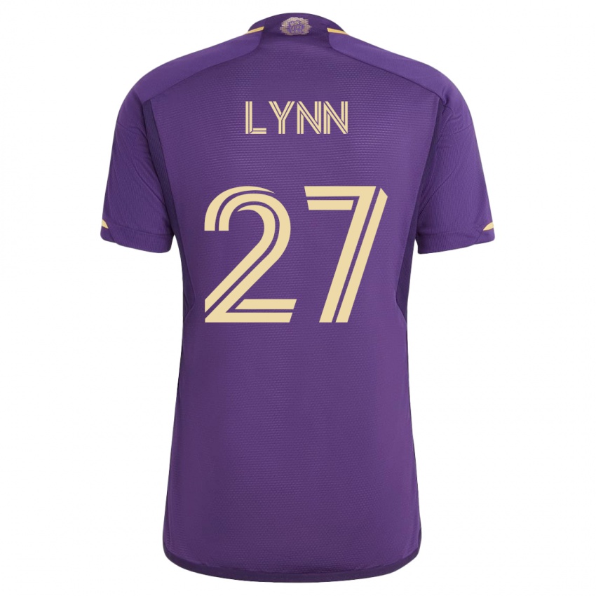 Kinder Jack Lynn #27 Violett Heimtrikot Trikot 2023/24 T-Shirt Schweiz