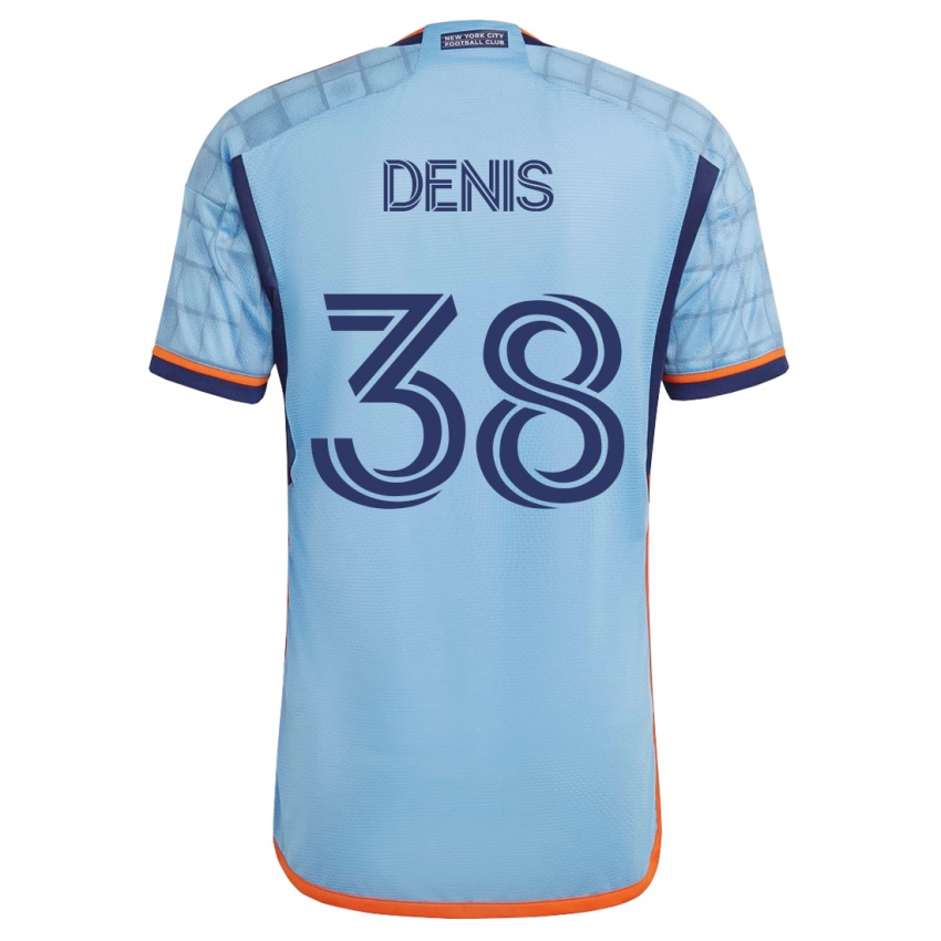 Kinder John Denis #38 Blau Heimtrikot Trikot 2023/24 T-Shirt Schweiz