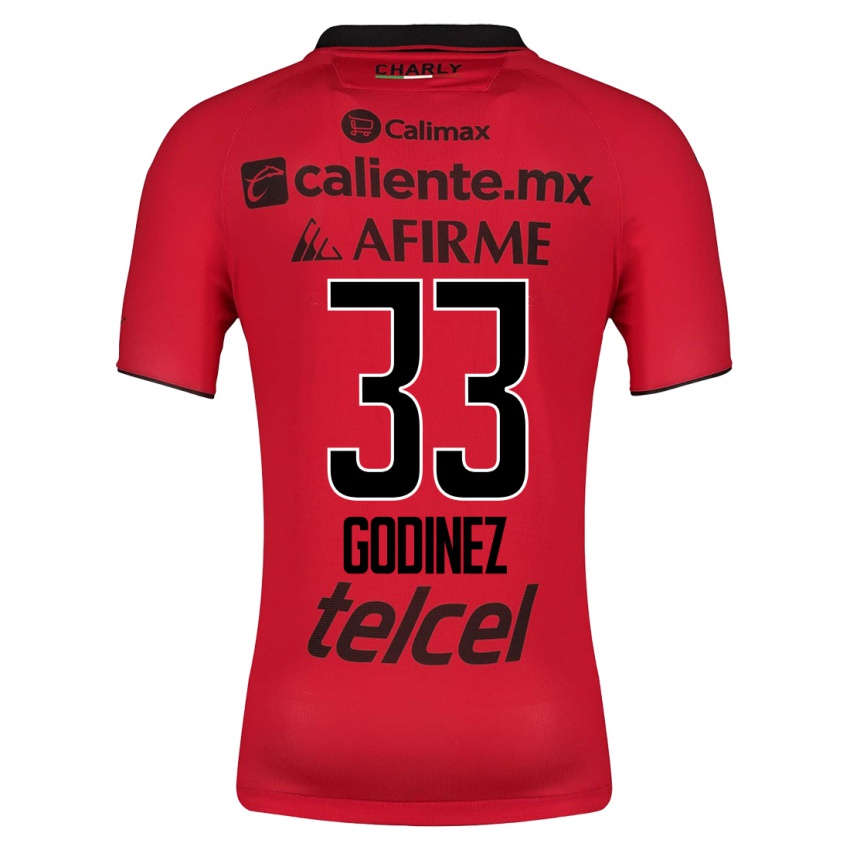 Kinder Rodrigo Godínez #33 Rot Heimtrikot Trikot 2023/24 T-Shirt Schweiz