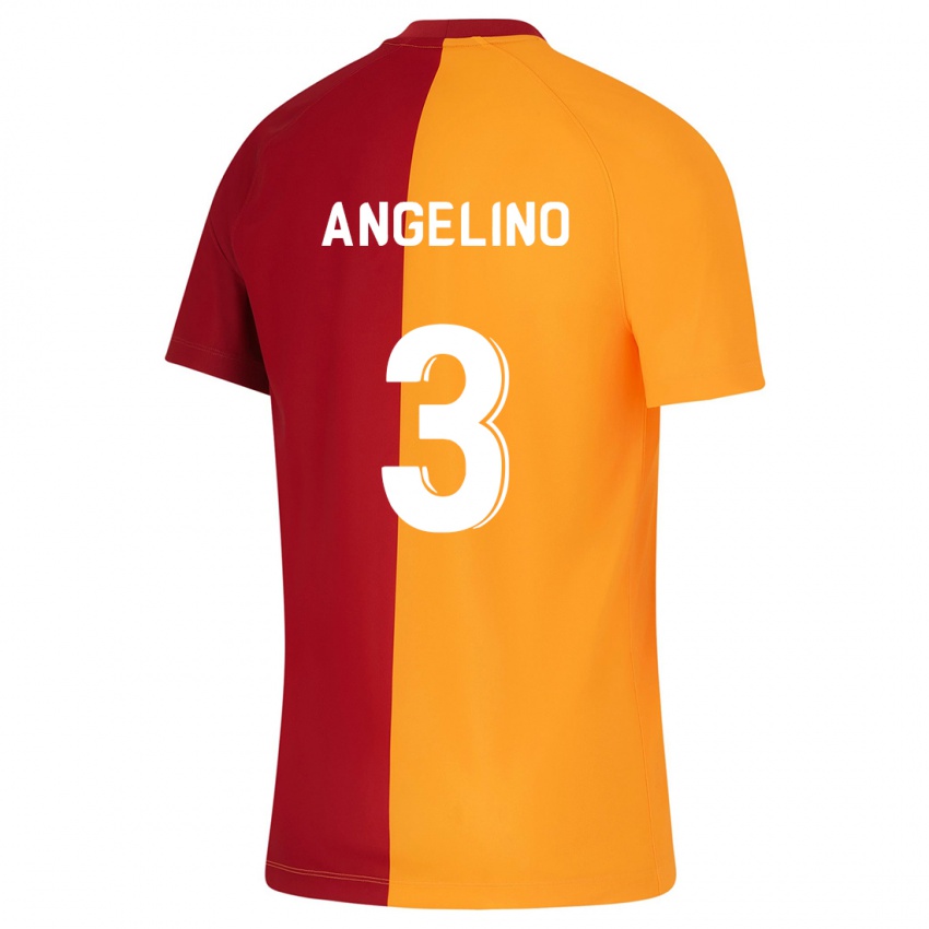 Kinder Angelino #3 Orangefarben Heimtrikot Trikot 2023/24 T-Shirt Schweiz
