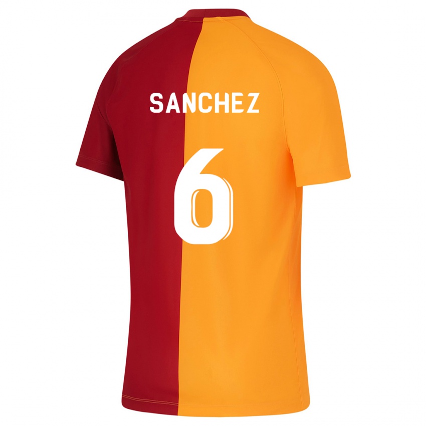 Kinder Davinson Sanchez #6 Orangefarben Heimtrikot Trikot 2023/24 T-Shirt Schweiz