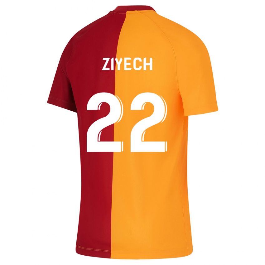Kinder Hakim Ziyech #22 Orangefarben Heimtrikot Trikot 2023/24 T-Shirt Schweiz